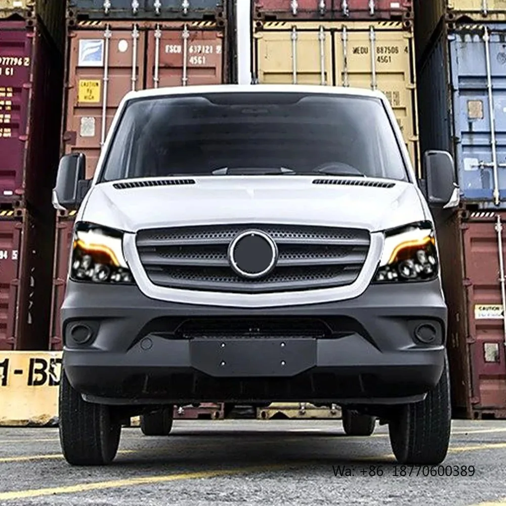 Фото Фары HETOP Sprinter 2014-2018: Обновленные светодиодные проекционные фары с ДХО для Mercedes-Benz №5