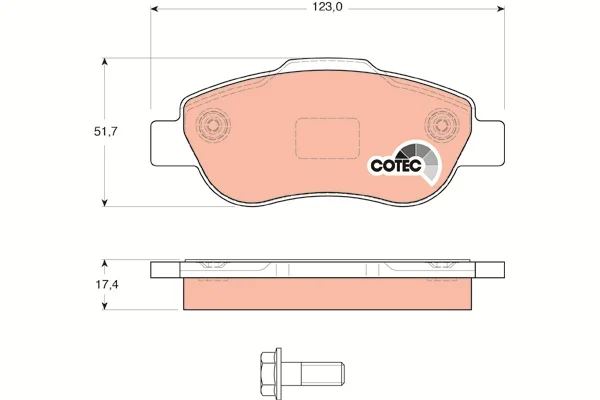 

GDB1589 для GDB1589/04 169 1,2 4 × 4 10 / 04 1111,3jtd/04 ABSLI 3jtd 4