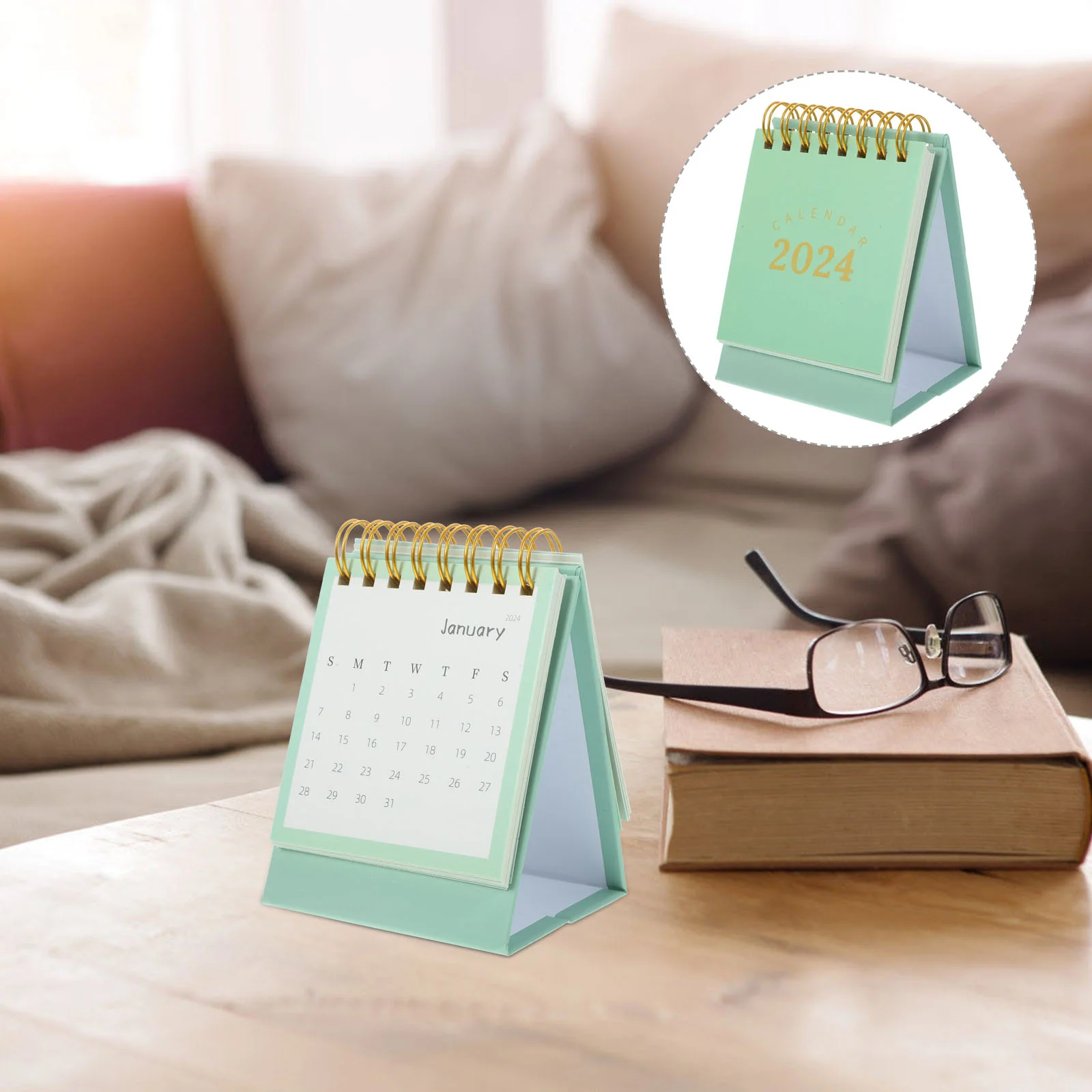 

Daily Standing Calendar Paper Delicate 2024 Home Desk Novelty Decor Creative Table Planner