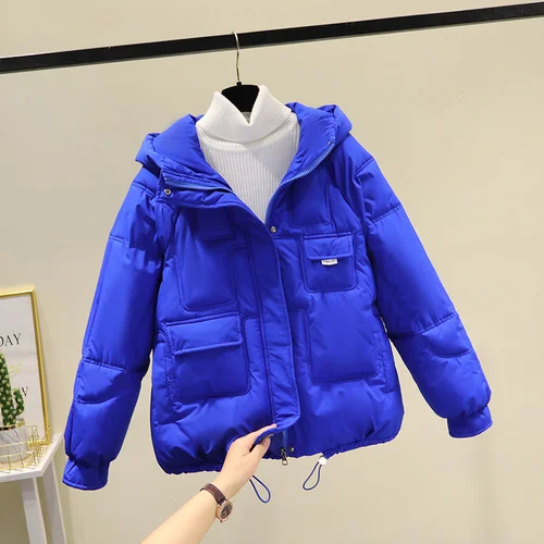

Coat Winter Women 2023 Casual Cotton Coats for Women Hooded Short Padded Jacket Parka Femme Cotton Jackets New Fashion Invierno