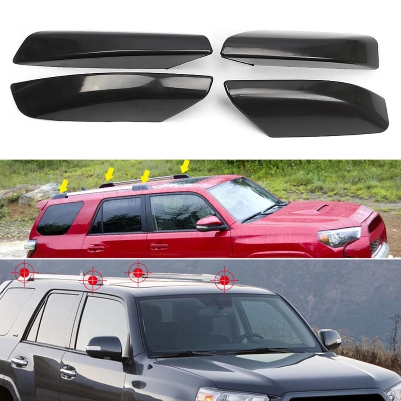 Пластиковый багажник на крышу сменная крышка конце рельса для 4 бегунков N210 03-2009