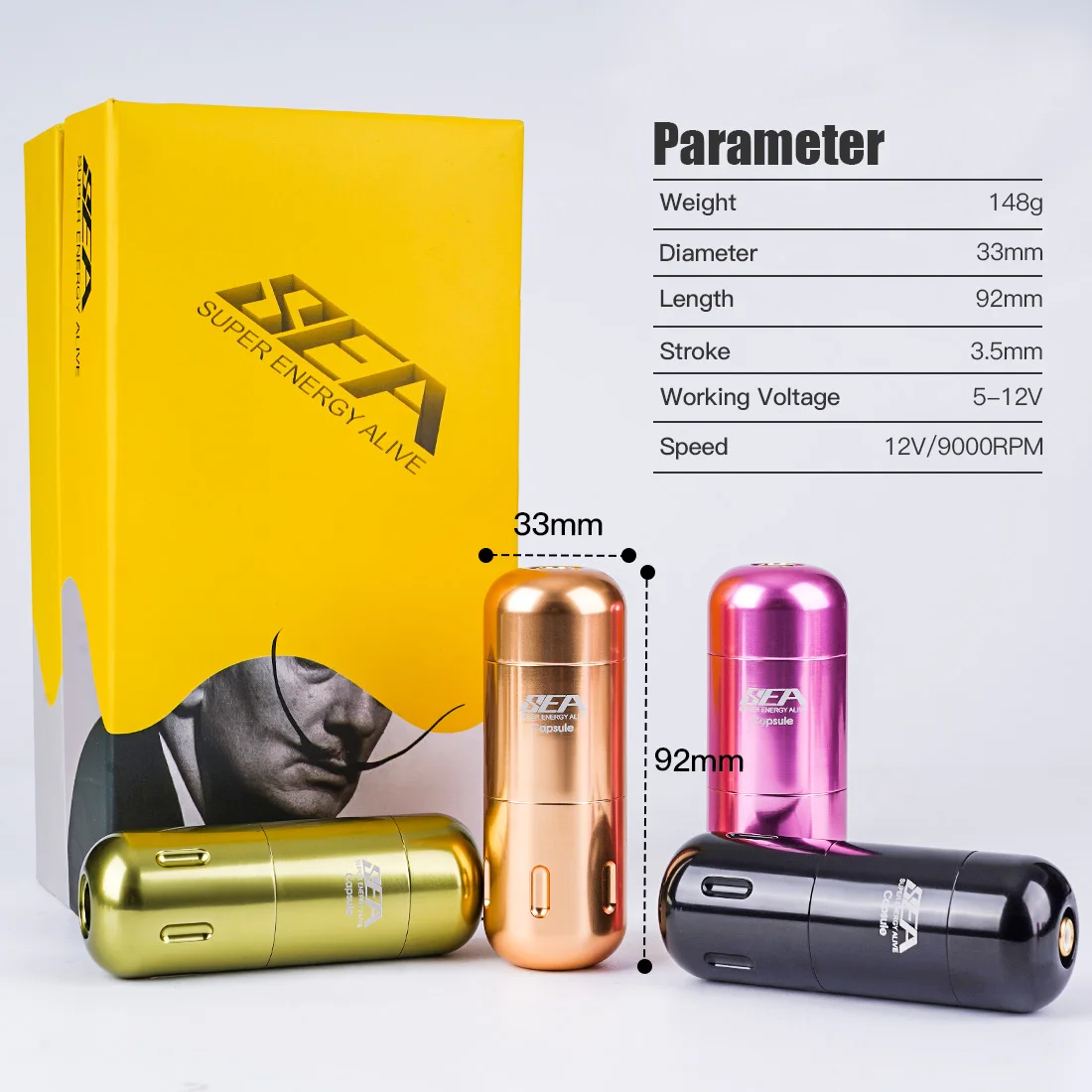 Машинка для татуировки с бесщеточным Мотором и интерфейсом RCA 3 5 мм |