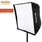 Godox портативный 60x60 см24*24 дюйма Зонт софтбокс для фотостудии отражатель для вспышки Speedlight