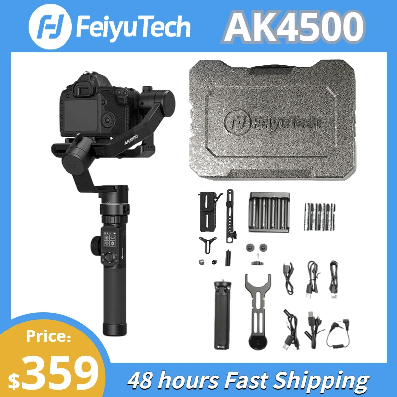 

FeiyuTech OFFICIAL AK4500 Handheld 3-Axis Gimbal Stabilizer for DSLR Camera Sony/Panasonic/Canon with WIFI Bluetooth-Compatible