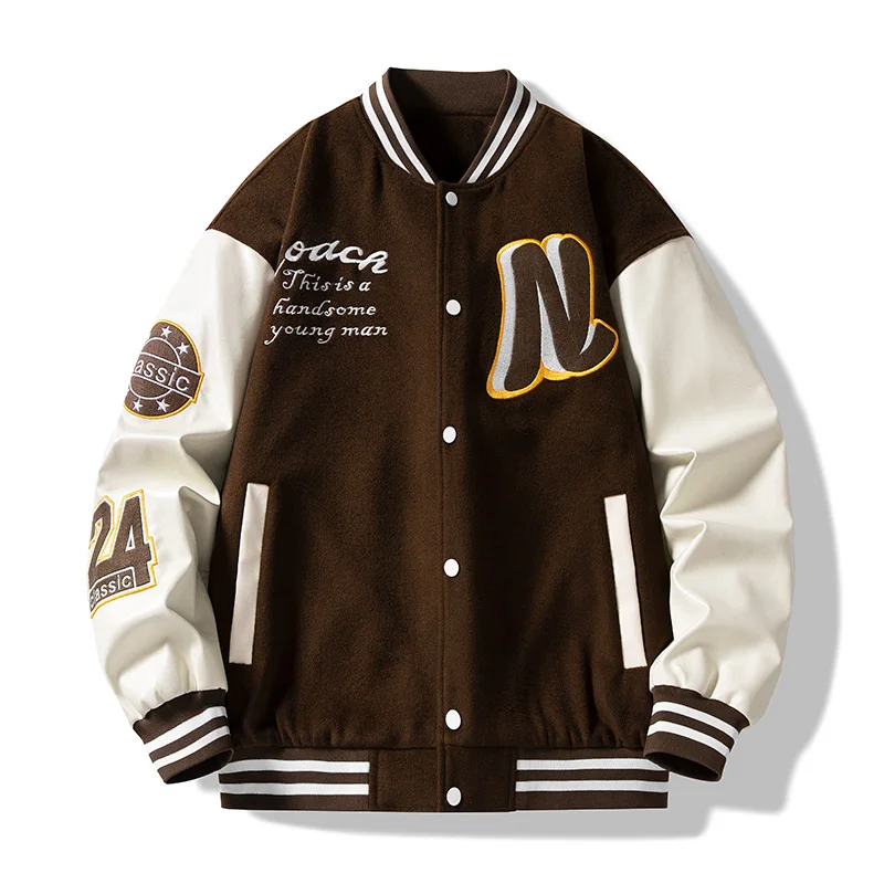 Spring Winter Parkas Men Women Warm Baseball Jacket Men Good Quality Pocket O Neck Coat Hip Pop Men's Fashion Outwear Streetwear