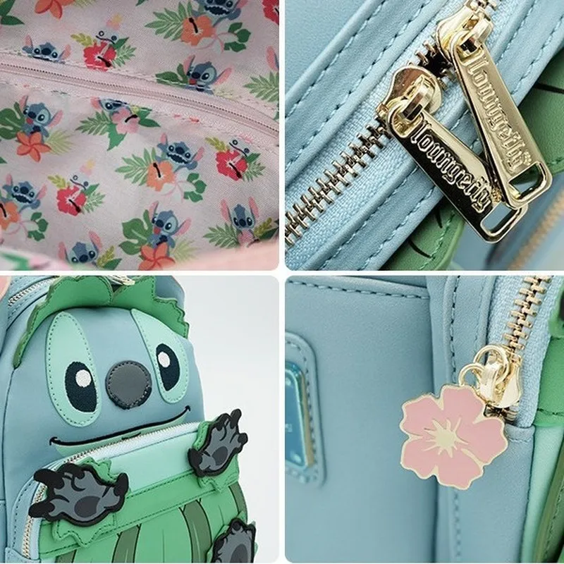 Loungefly Disney 8-й стиль Stitch Series Story Мини-рюкзак Story-кошелек Рюкзак-мессенджер Большая