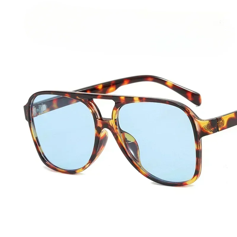 Солнцезащитные Очки-авиаторы В Стиле Ретро Для Мужчин И Женщин Квадратная Оправа