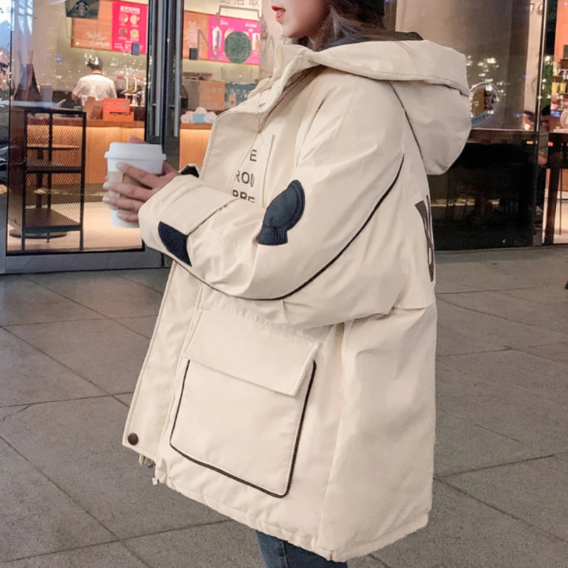 

Winter Cotton-padded Jacket Women Clothing 2022 Ladies Parkas Korean Loose Bread Coat Thick Warm Female Cotton Jacket Casaco Lq