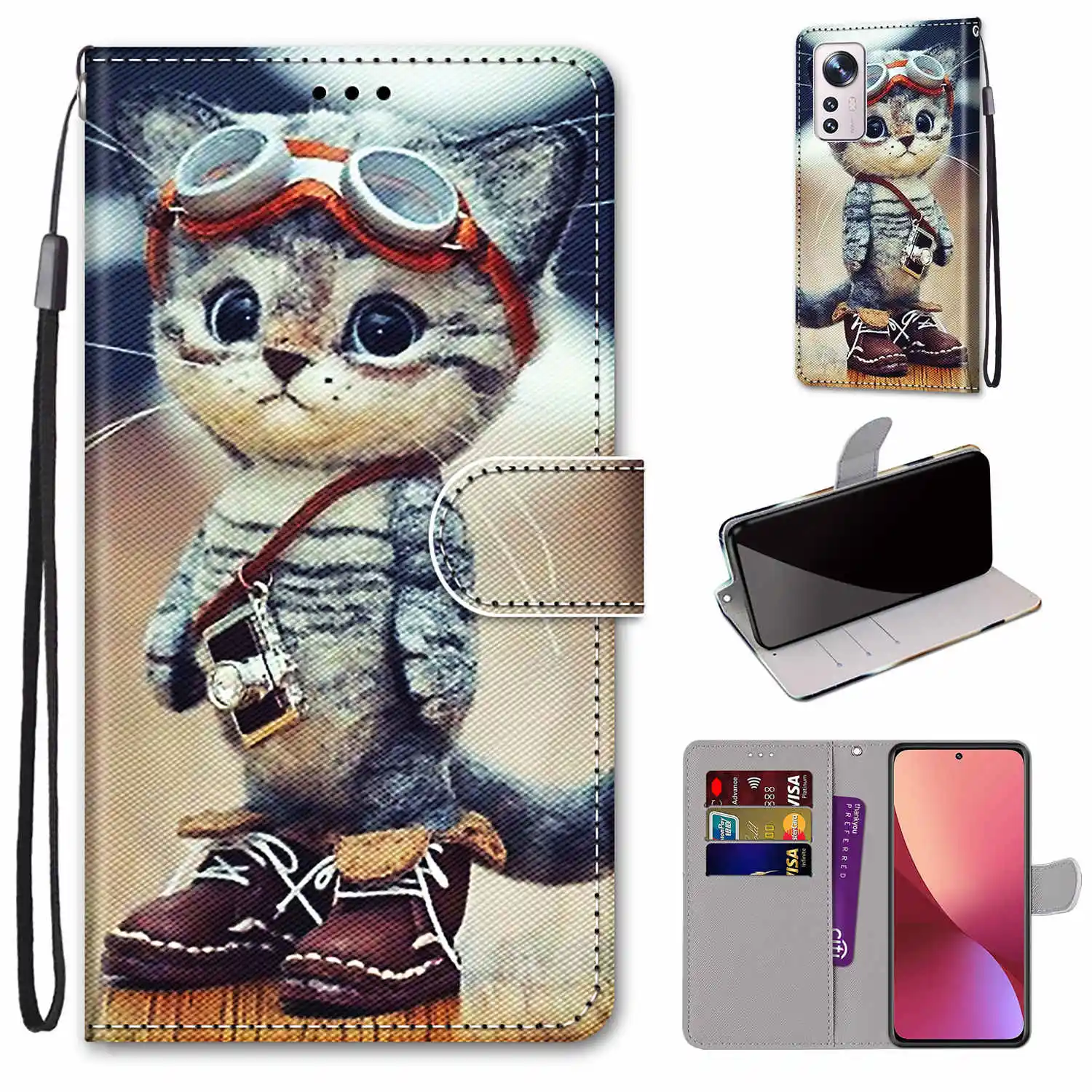 Чехол для Nokia 6 3 G20 G10 G21 G11 чехол C01 Plus/G60 5G кожаный чехол-бумажник с рисунком 5 4