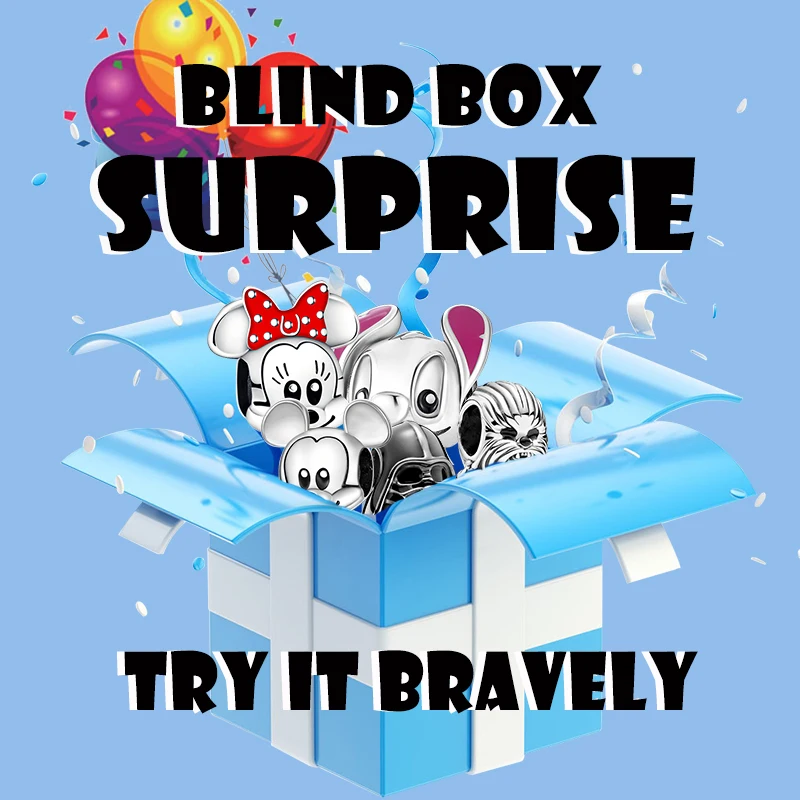 

Lucky Blind box Surprise Random Style Silver Color PanHarDisSta Charm Bead Fit Original Pandora Bracelet for Women Gift DIY