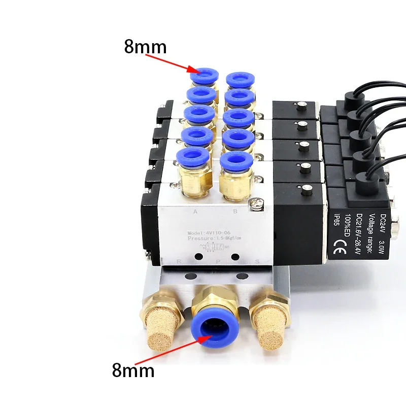 

Airtac многоходовой клапан 4V110-06 5 портов 2 позиции 12В 24В 220В