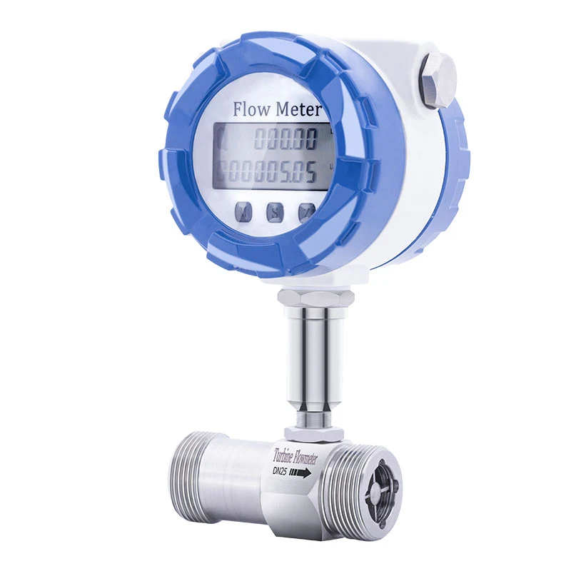 

Жидкостный турбинный расходомер Датчик 4-20 мА Выходной сигнал Бензин Смазочное масло Молочный спирт Расходомер воды с дисплеем