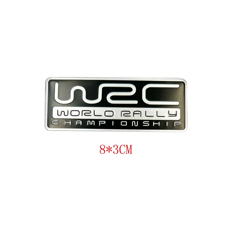 

3D алюминиевый Стайлинг автомобиля WRC World Rally Championship, универсальная универсальная клейкая эмблема, значок на крыло багажника, автомобильные аксессуары