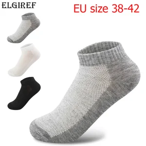 Imported 1 Pair Breathable Men's Socks Short Ankle Socks Men Solid Mesh High Quality Male Boat Socks HOT SALE