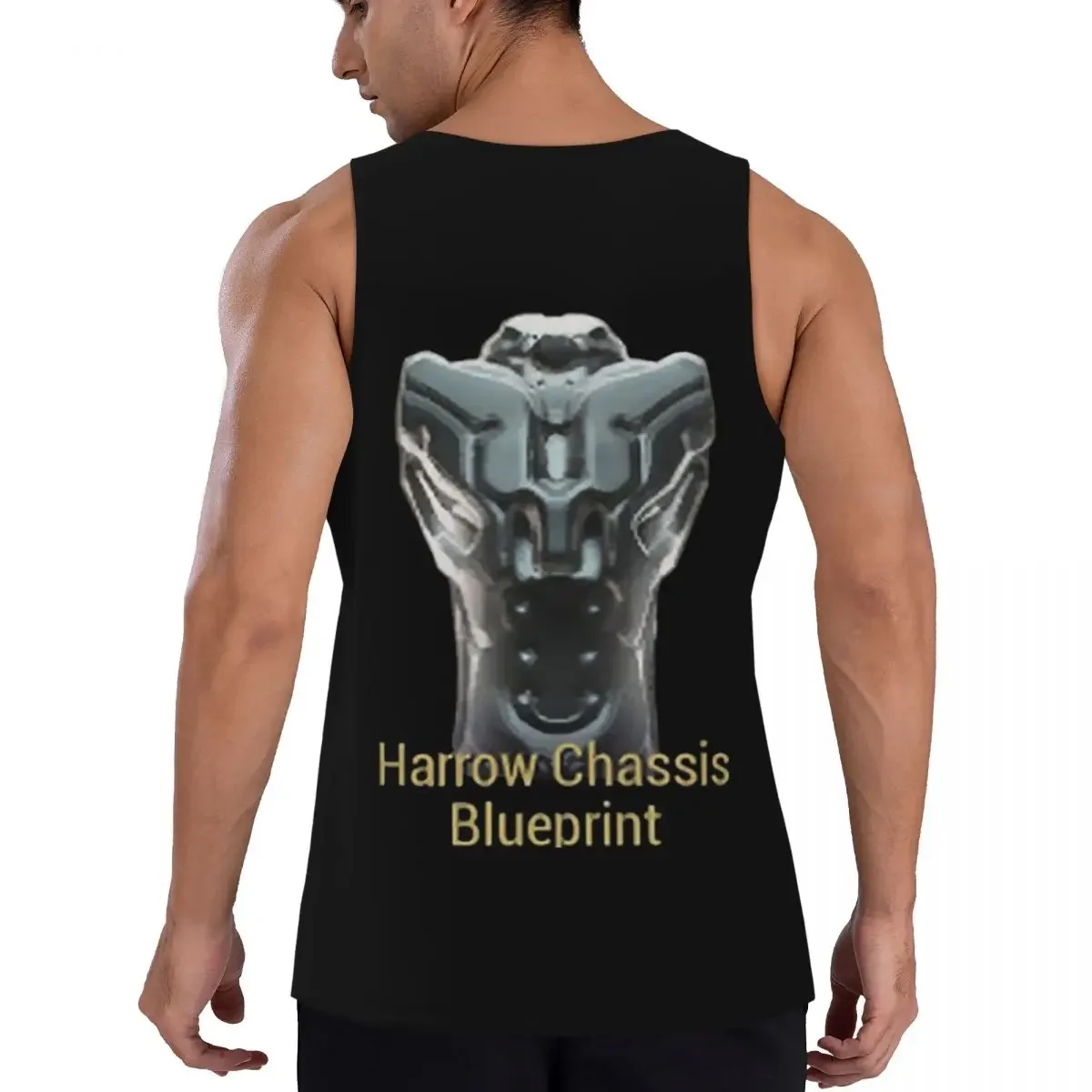 Фото Быстросохнущая дышащая майка-безрукавка для бодибилдинга Harrow Chassis Blueprint Warframe Tennoc Gym Tank Muscle №3