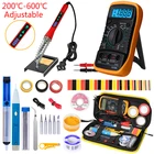 Набор электрического паяльника, 220 В, 80 Вт, с поглощающей Олово проволокой, с мультиметром, набор инструментов для сварки