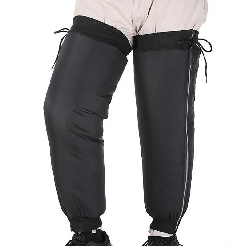 

Warm Knee Pads For Cycling Universal Down Knee Guards With Legs For Bike Riding Motor Bikes Winter Protection Accessories