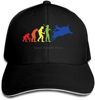 unisex baseball cap evolution of bull riding sports cotton trucker hat adjustable retro sports fan caps black