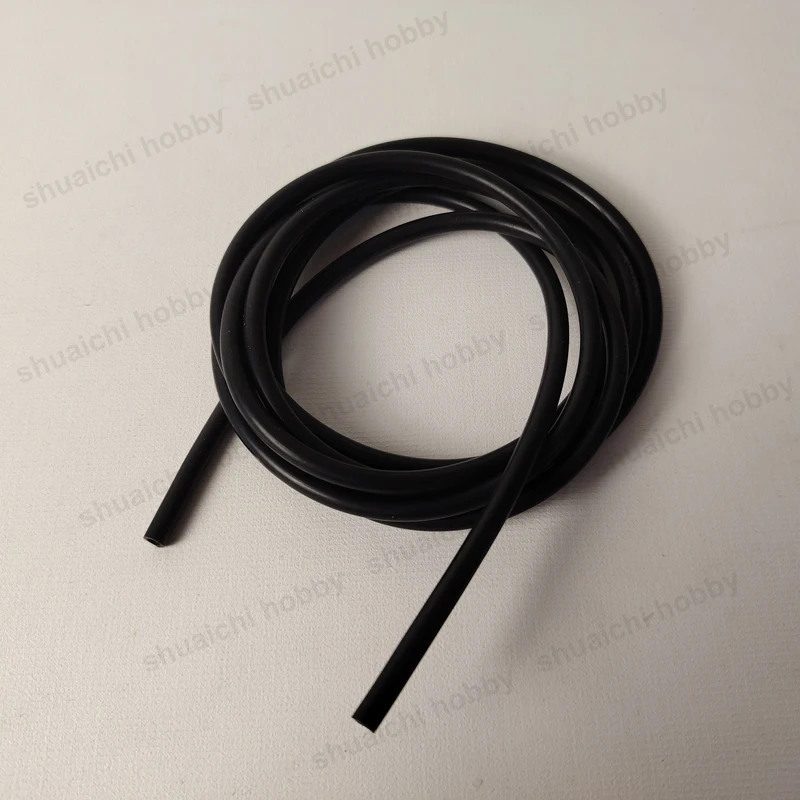 2 шт. метра внутренний диаметр 3 мм черная силиконовая трубка внешний 5 гибкая