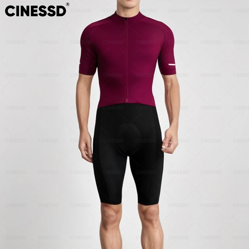 Джерси для велоспорта 2024 команда CINESSD Мужской комплект Одежда гоночного