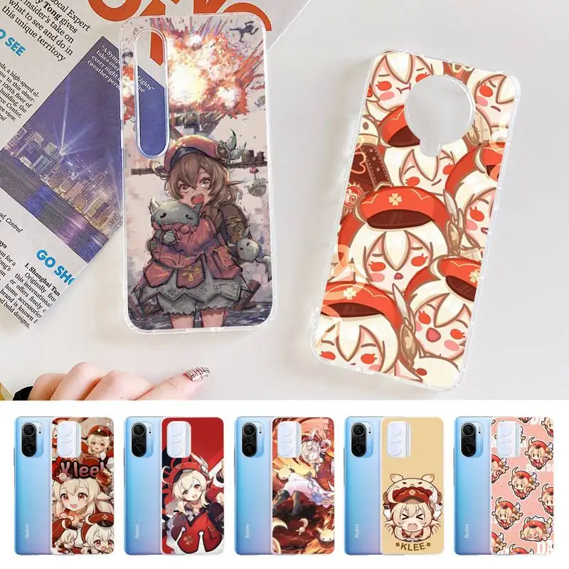 

Klee Genshin Impact Phone Case for Samsung S21 A10 for Redmi Note 7 9 for Huawei P30Pro Honor 8X 10i cover