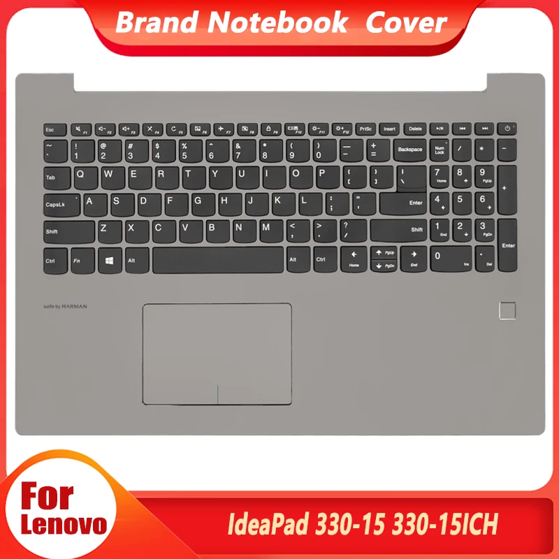 

NEW For Lenovo IdeaPad 330-15ICH 330-15 Laptop Palmrest Upper Case Keyboard Bezel Cover Fingerprint Hole 330-15ICH 15.6 Inch