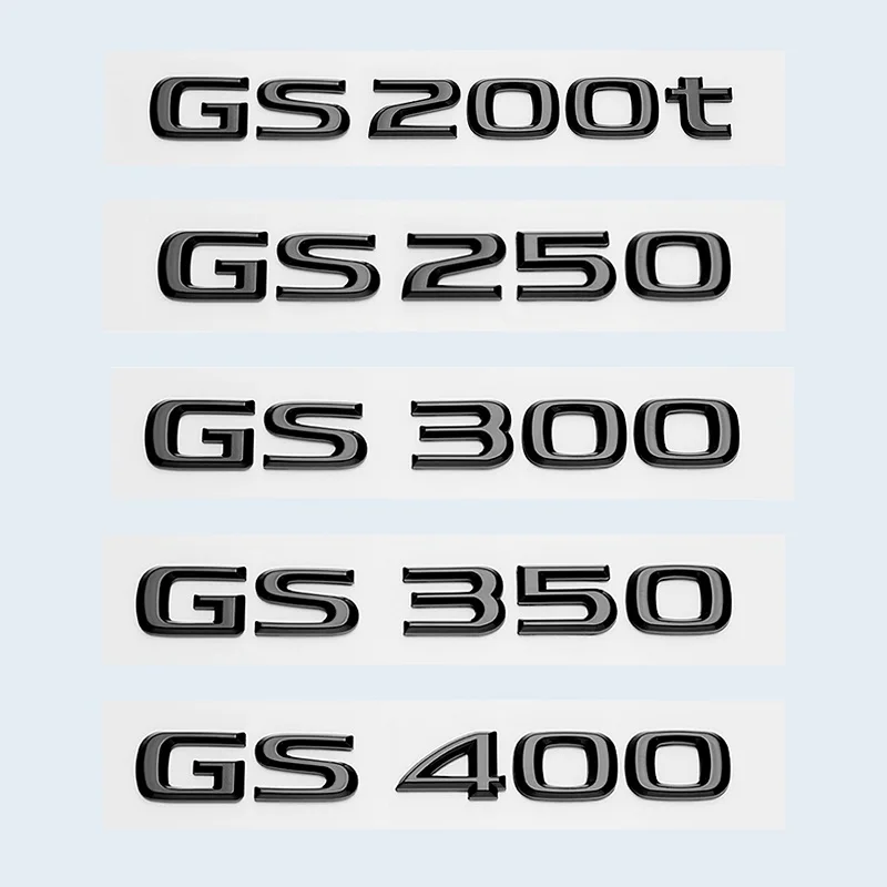 Для Lexus GS200t GS250 GS300 GS350 GS430 GS460 GS450h HYBRID задний багажник логотип глянцевый черный ABS