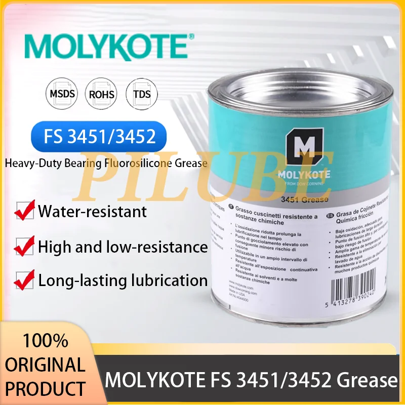 

MOLYKOTE FS 3451 3452 Флуосиликоновая смазка для клапана насоса для нефтехимических растений, оригинальный продукт