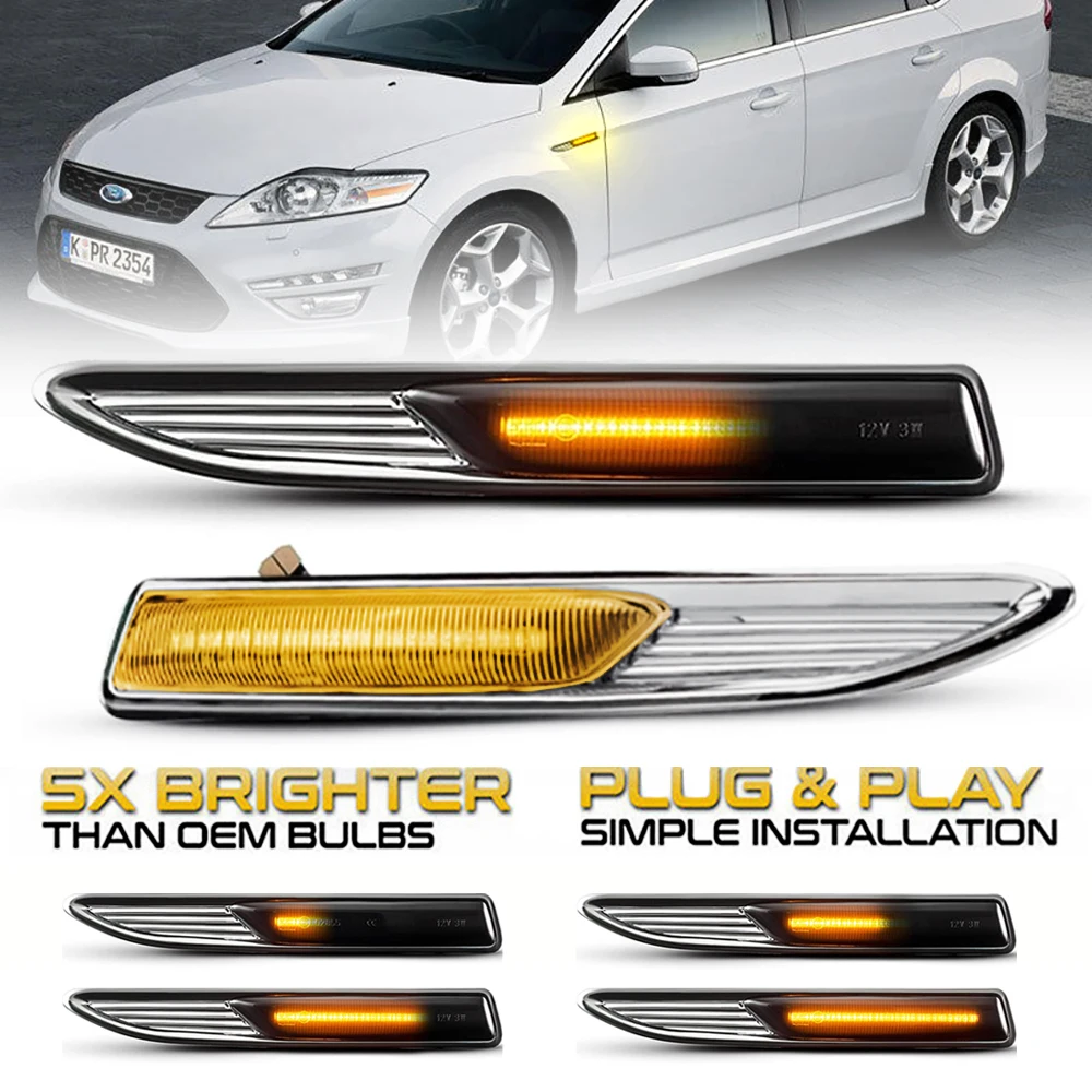 Светодиодсветодиодный динамические боковые габаритные огни поворотный сигнал