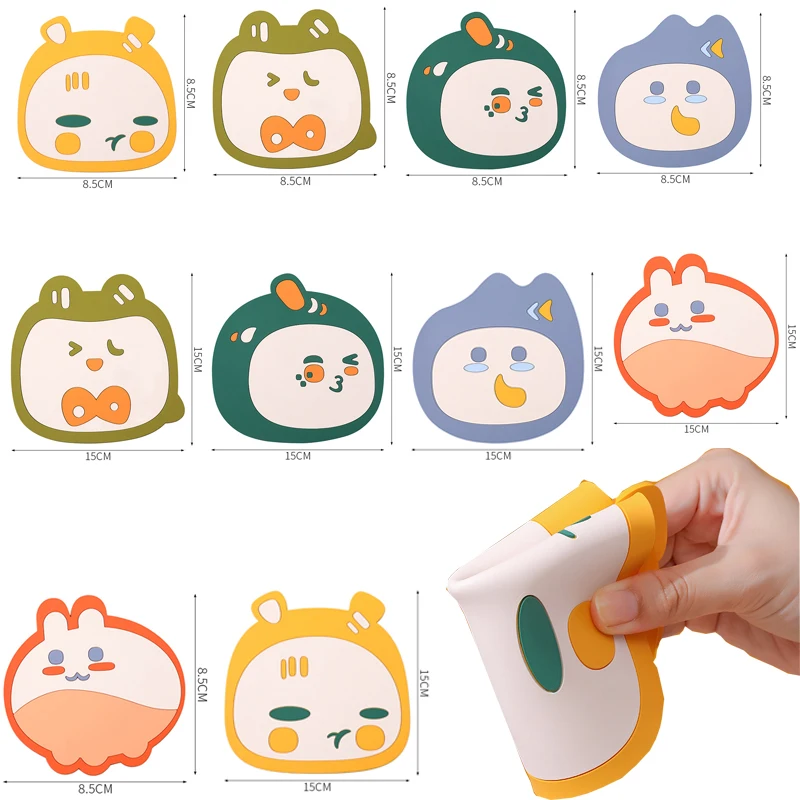 

1PC Cartoon Cute Kitchen Tableware Mats Silicone Waterproof Table Placemat Heat Insulation Non-Slip Bowl Pads Coffee Coasters