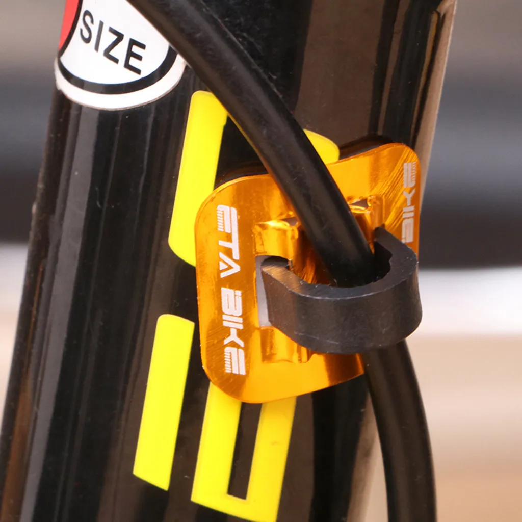 

5pcs Stick-On Cable Guide Bicycle Shift Brake Housing Line Tubing Buckle Tube Clip Aluminum Bike Oil Tube Fixed Clamp Adapter