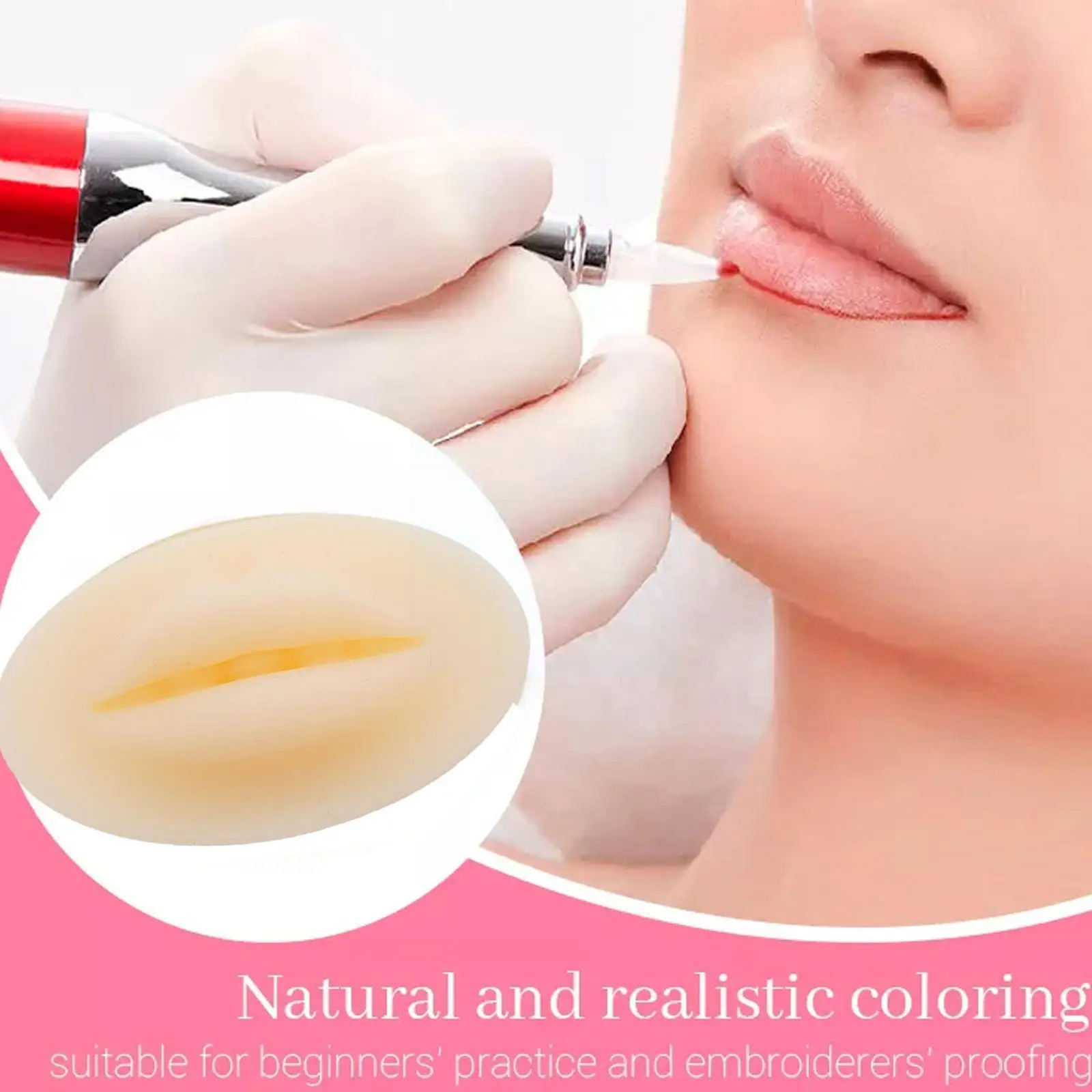 

3D тренировочная губная кожа, силиконовая кожа для перманентного макияжа, румяна для губ, микроблейдинг, аксессуары для тренировок PMU T3H5