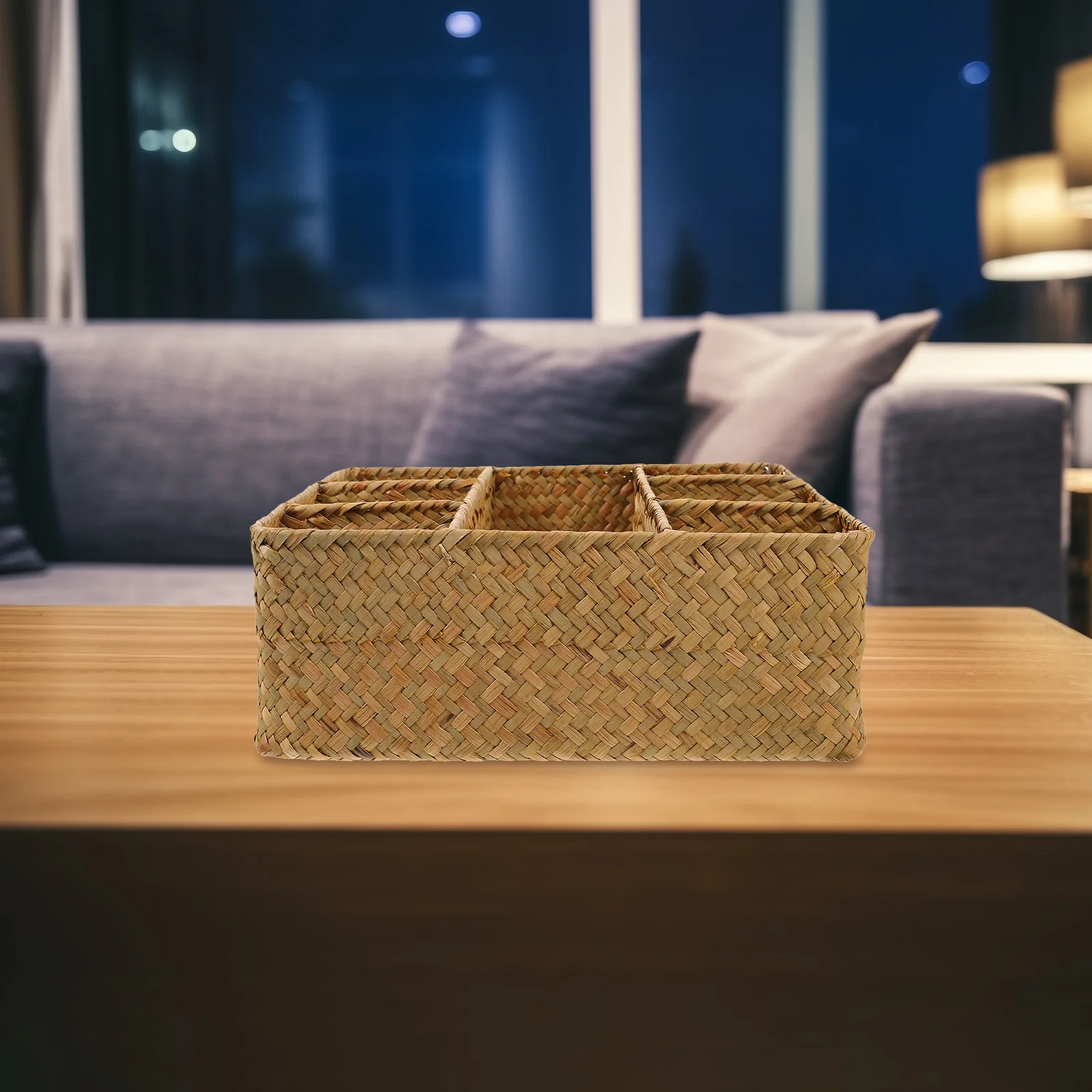 Ящик для хранения соломы тканые контейнеры корзины плетеный настольный