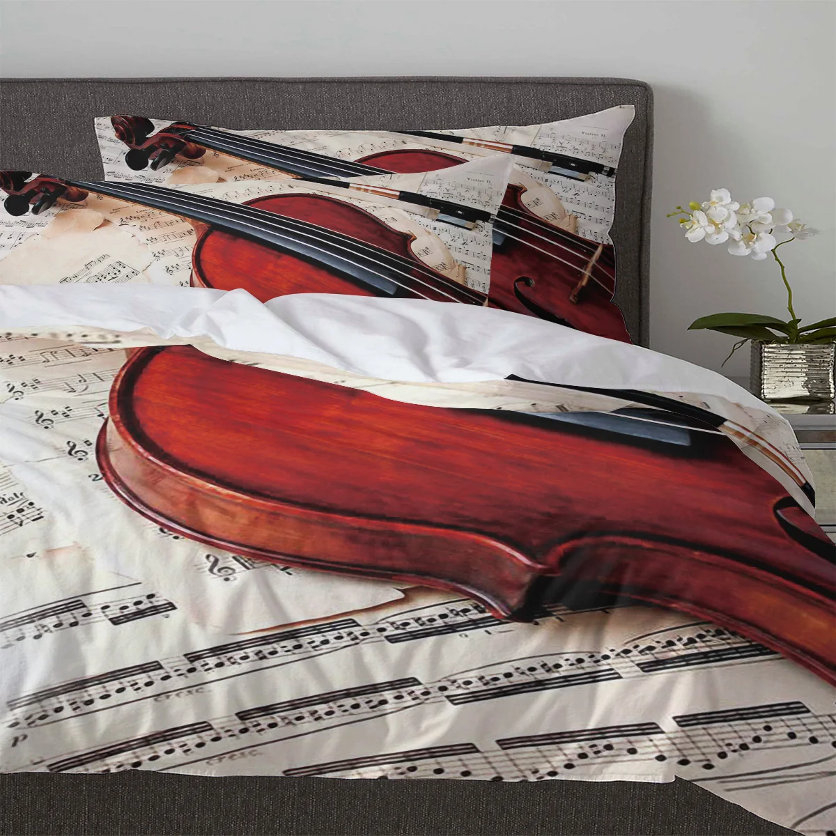 Комплект постельного белья Violin On Sheet Music 3 шт.