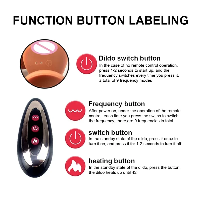 Большой вибратор-дилдо для женщин с подогревом реалистичный пенис