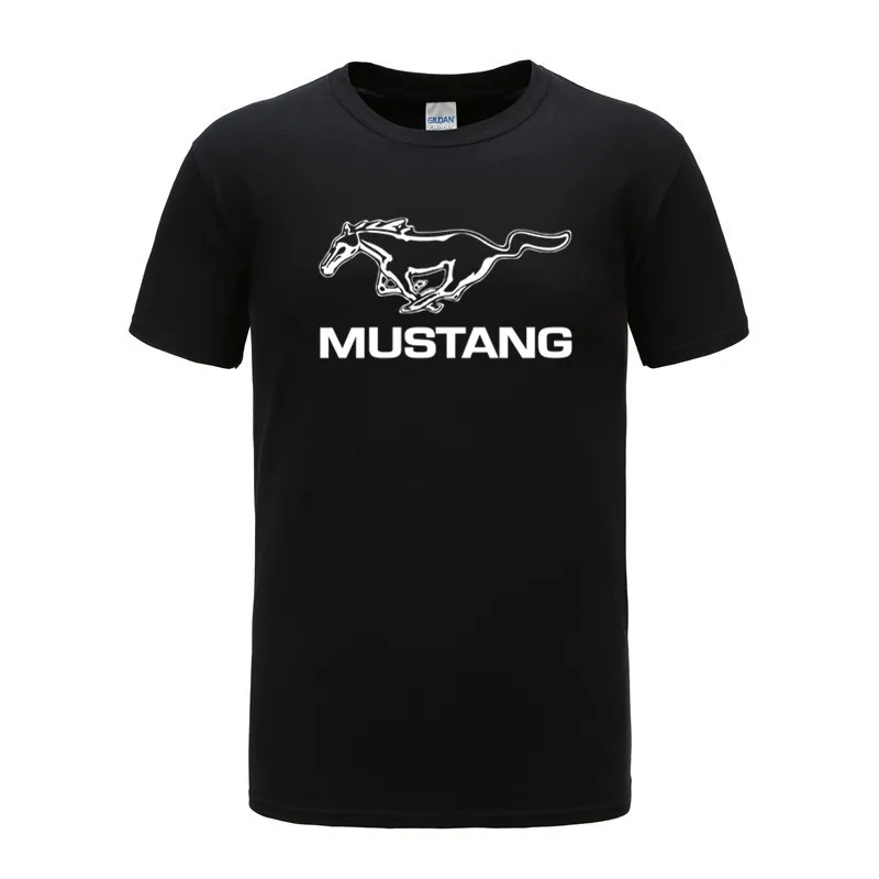 

Футболка унисекс Ford Mustang, Мужская Базовая однотонная блузка с коротким рукавом, Повседневная летняя футболка