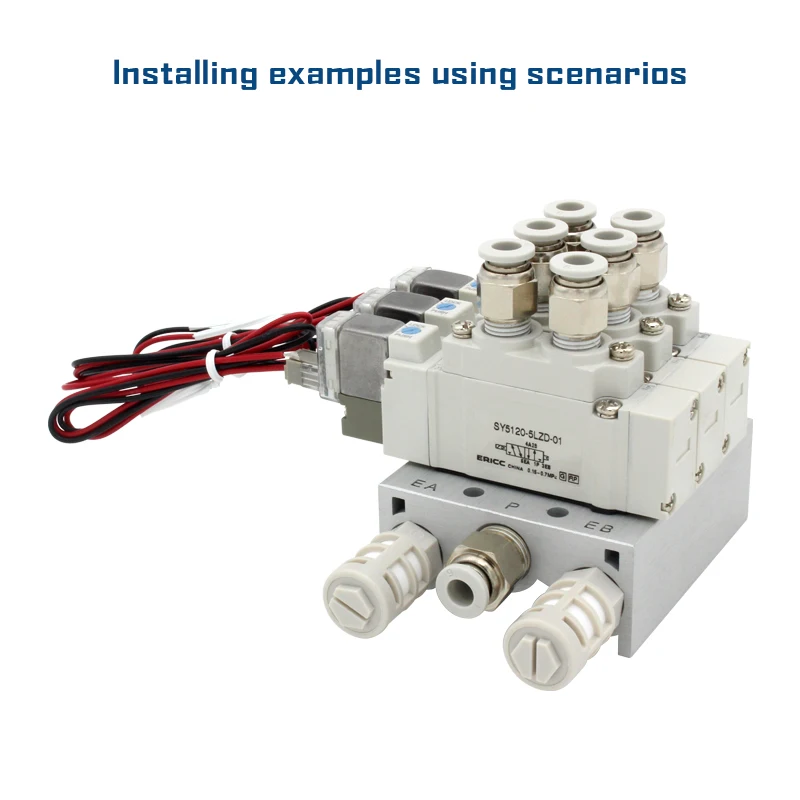 Серия SS5Y5-20 5-портовый корпус электромагнитного клапана Портовый коллектор для