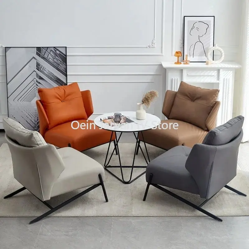 

Nordic Design Living Room Chairs Backrest Luxury Lazy Sofa Living Room Chairs Relaxing Sillon Reclinable Home Furniture WZ50DC