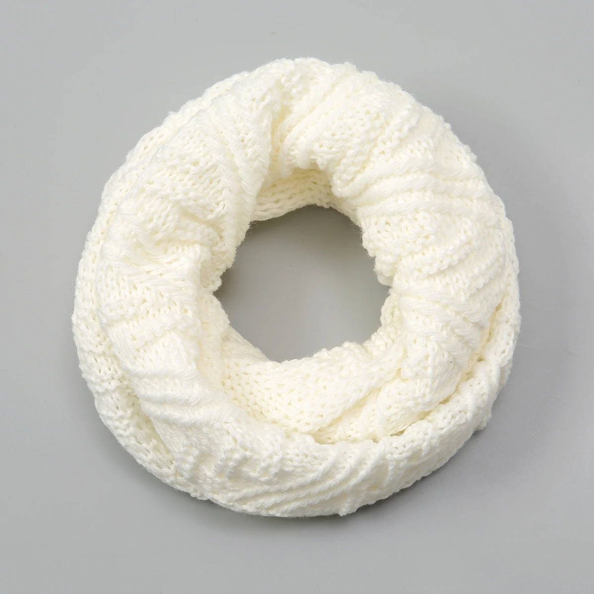 Вязаный шарф с искусственным воротником высоким лацканом шерстяной накладной