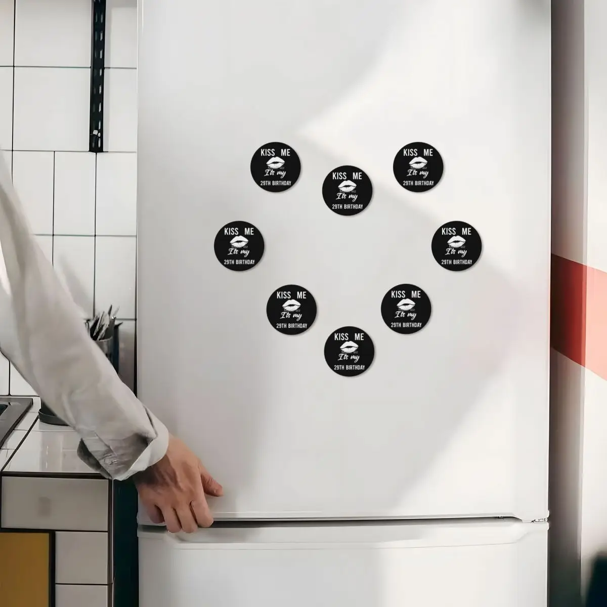 Kiss Me It S My 29th Birthday акриловые магниты на холодильник кухонное украшение предметы
