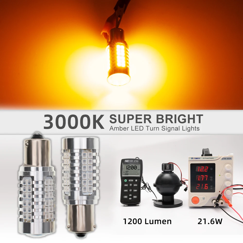 Для VW Tiguan Facelift с двойной галогенной фарой 2012-2024 BAU15S PY21W 7507 Canbus светодиодные