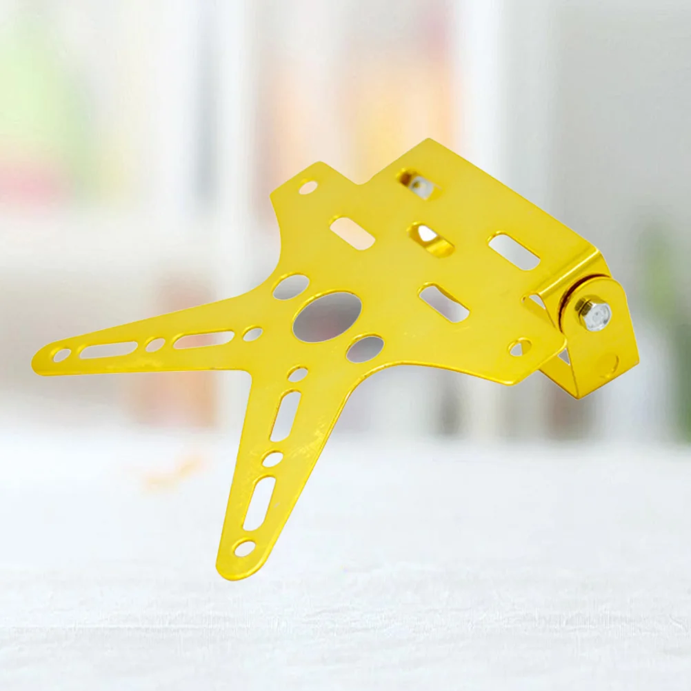 

Rear License Plate Holder Motorcycle Stainless Steel Mount Frame Electric Car LED Light Kickstand Off road