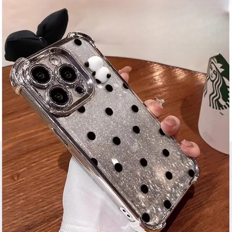 Фото 3D-чехол с блестками и изображением панды для Xiaomi Redmi Note 15 Pro 15A 15C 15 Note 14 13 12 PRO Plus 14C 13C 5G, противоударный чехол для телефона №2