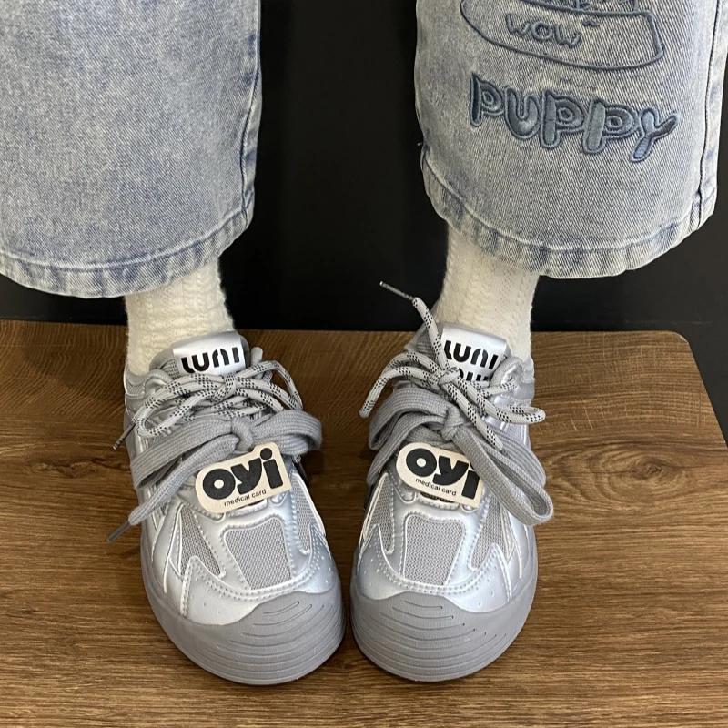 Женские кроссовки 2024 весенние новые из натуральной кожи в стиле ретро немецкая