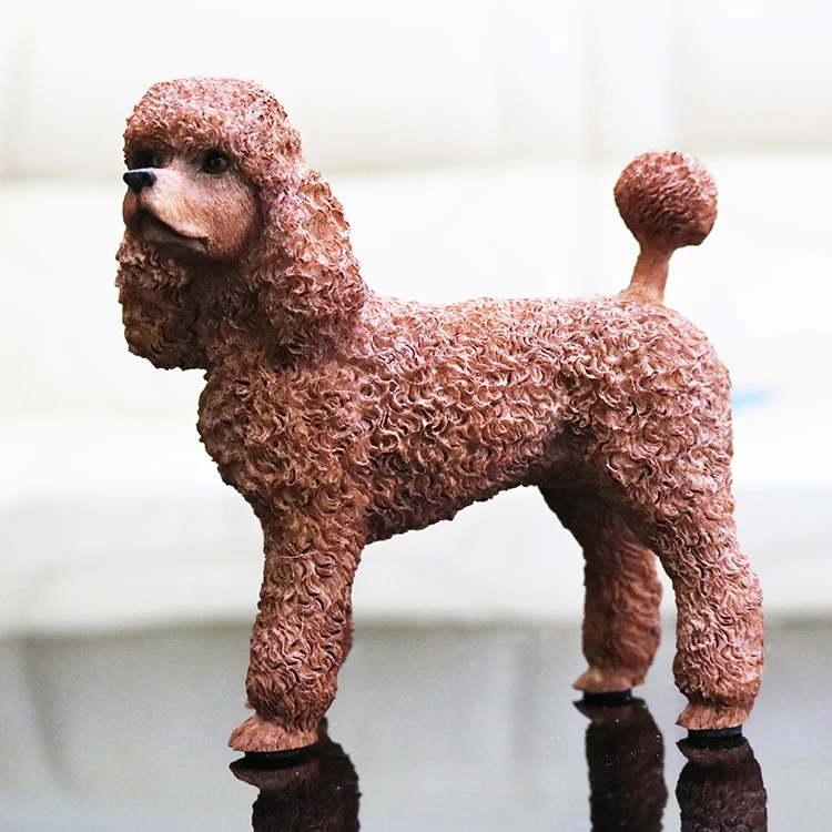 

Фигурка собаки-пуделя, статуя детской собаки, декоративные безделушки, фигурки домашних животных, игрушки, рождественские подарки для дете...