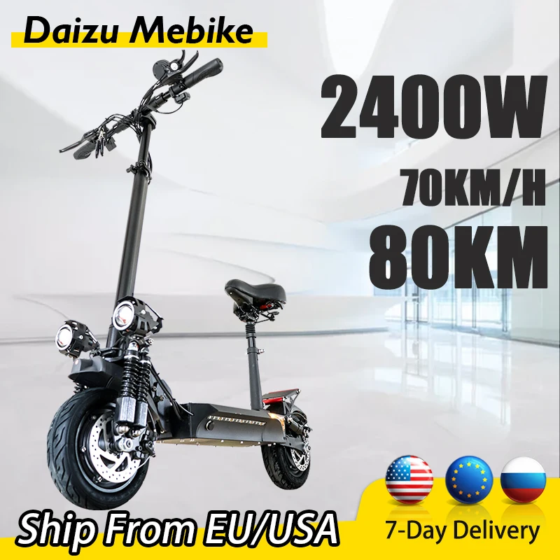 

Daizu x500 Electric Scooter Dual Motor 48v Electric Skate with Seat for Adults Kick Scooter Electric Off Road 10 inch Tire