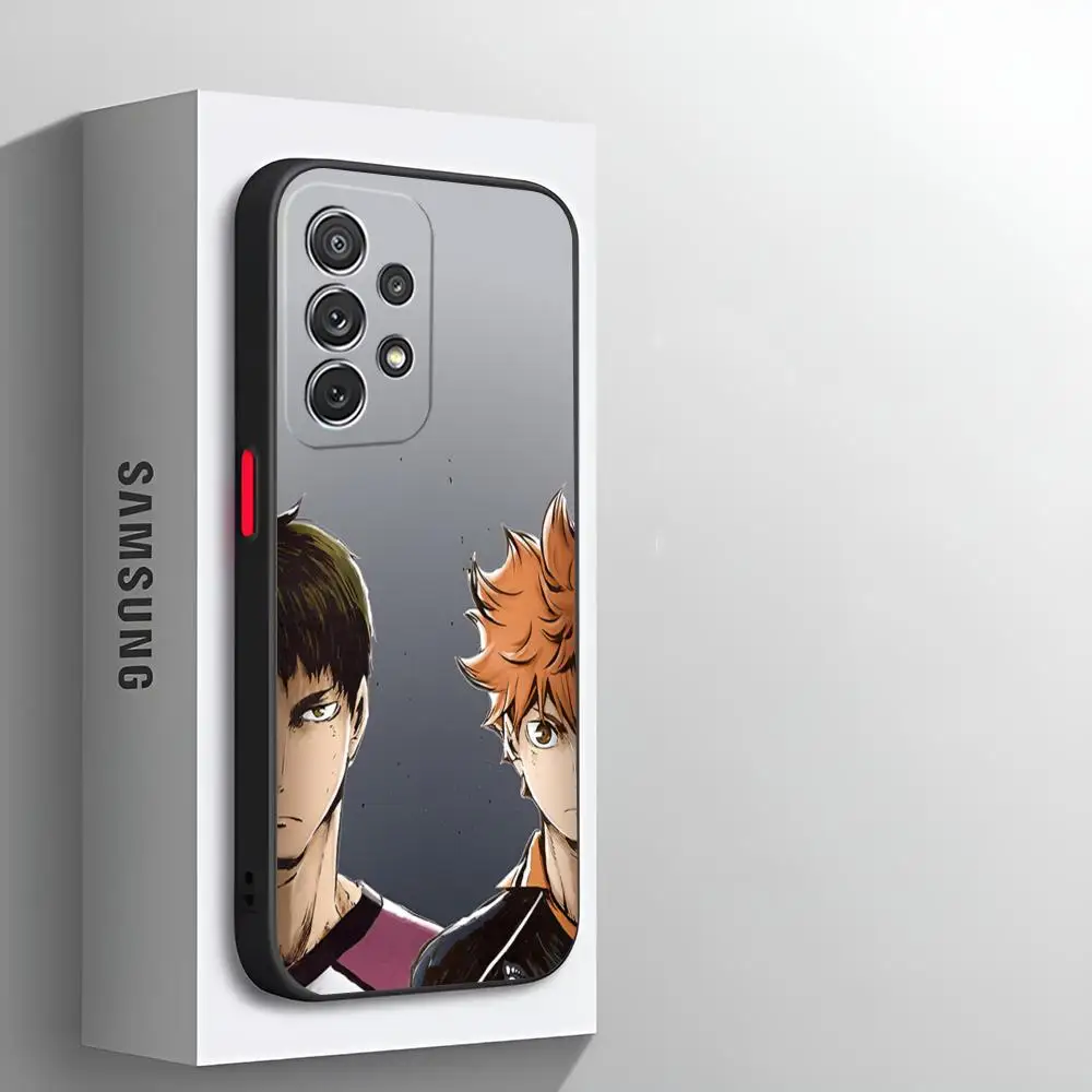 Чехол для телефона с рисунком аниме Haikyu подходит Samsung S25 24 S23 S22 S21 S20 Plus Ultra Note20 чехол
