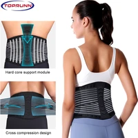 toprunn lumbar support waist back strap compression springs supporting for men women bodybuilding gym fitness belt sport girdles