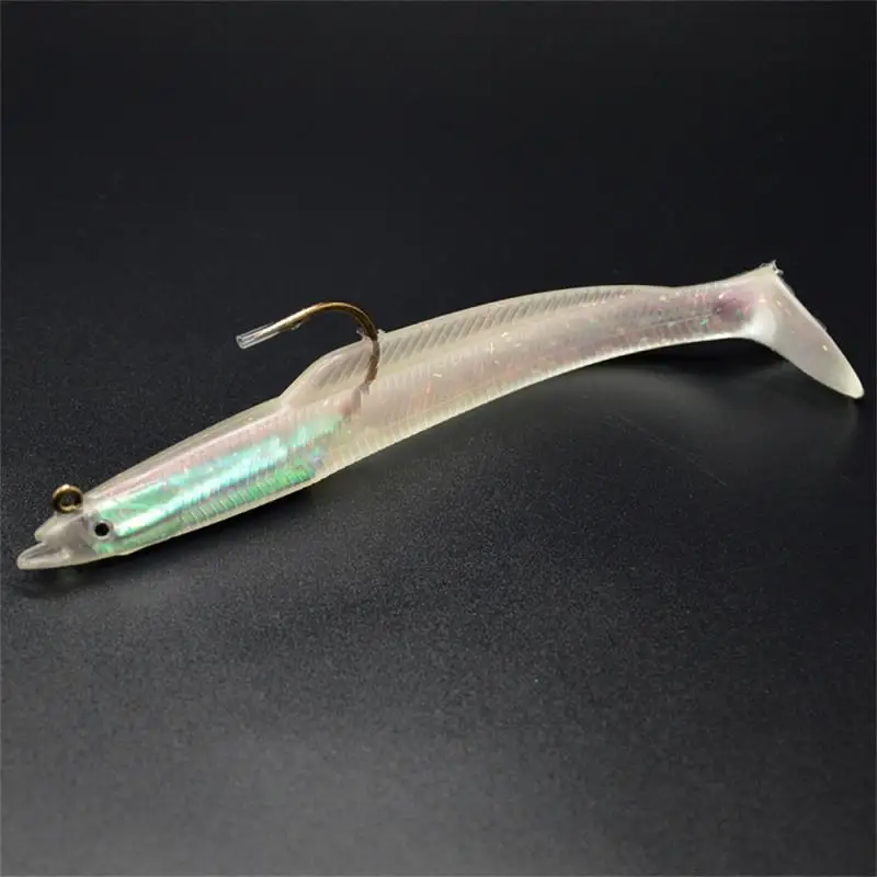 

Fake Lure The Whole Body Soft Silicone Material 3d Simulation Fish Eye Dazzling Gill Shadow Sharp Back Hook Without Barbs