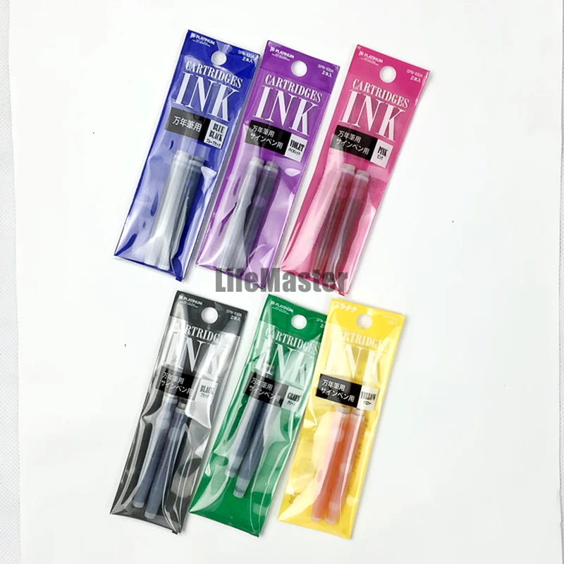 

LifeMaster PLATINUM Ink Cartridge For Fountain Pen (2pcs ink/pack) Writing Supplies SPN100